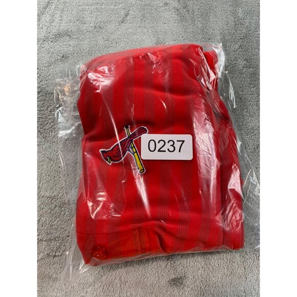 Majestic Polo Shirt Men's Large Red St. Louis Cardinals Logo On Chest Baseball - Picture 13 of 13